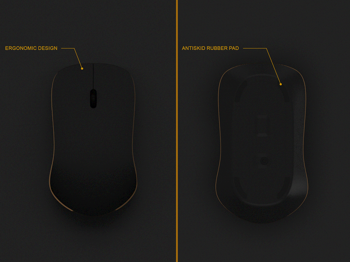 3D Rendering mouse wireless mouse 3d modeling
