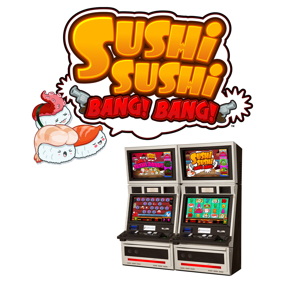 animatio cartoo cartoon character cut Game Desig slot machin sush vector ar