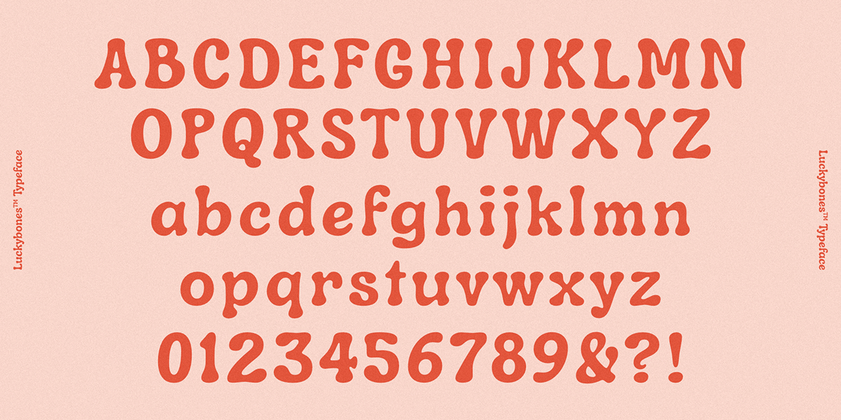 bones Display lucky quirky Retro Typeface free funky gratis