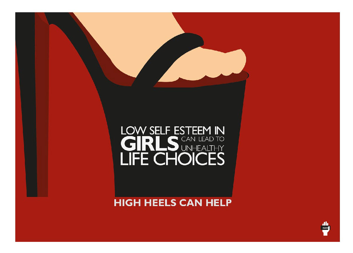 consumerism posters Cell chips shoes campaign social Cause socialcause