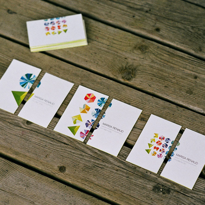 fabric EAMES pattern Business Cards