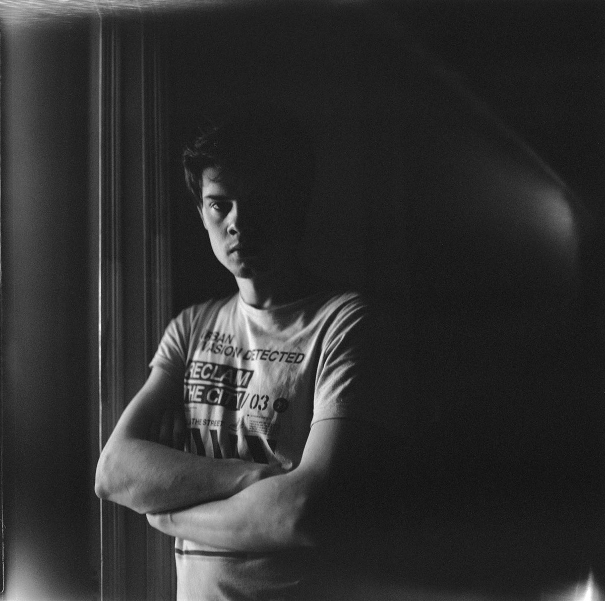 film photography kiev-88 6x6 Moscow portrait black and white
