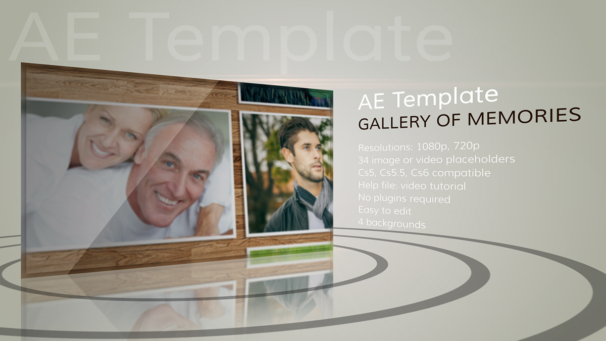 Web video template portfolio presentation after effects pages