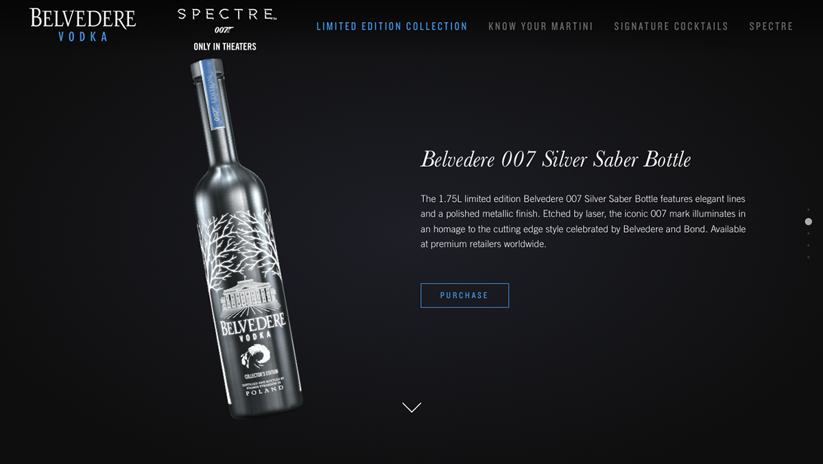 Belvedere collector's edition 007 spectre, Food & Drinks