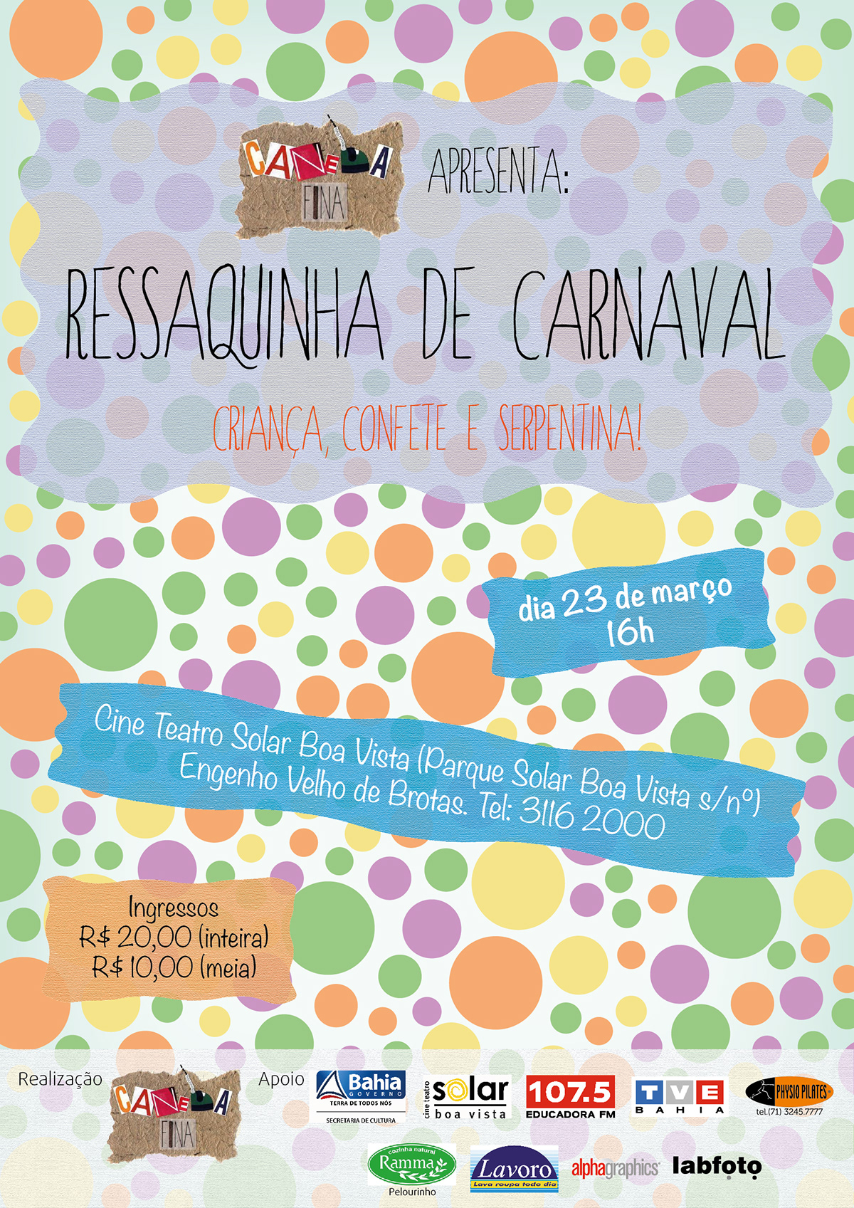 canela fina  Ressaquinha Ressaca Carnaval confete
