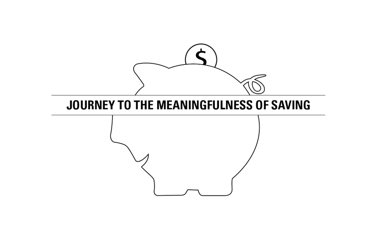 positive design saving money piggy bank