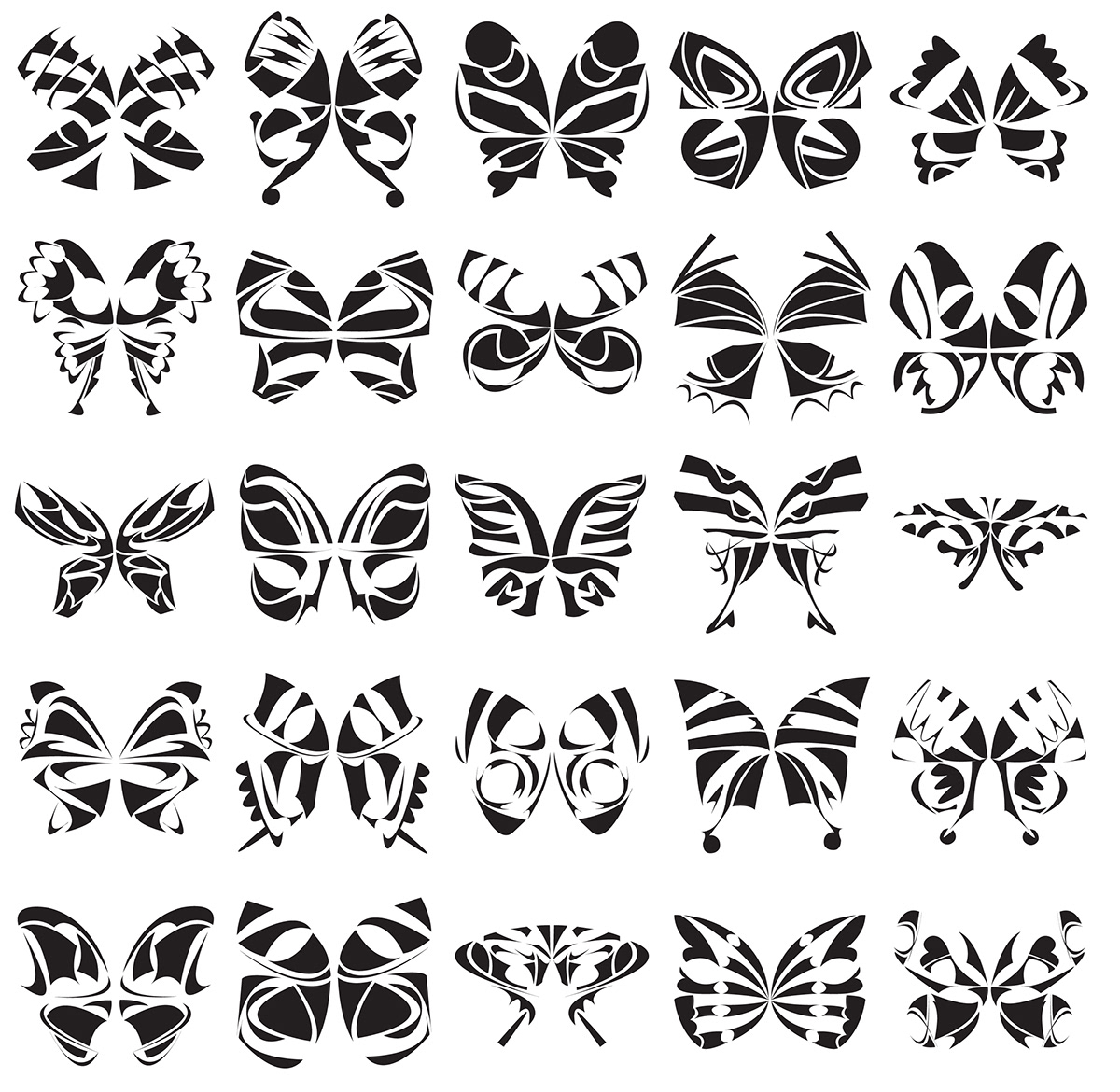 symbol design butterflies