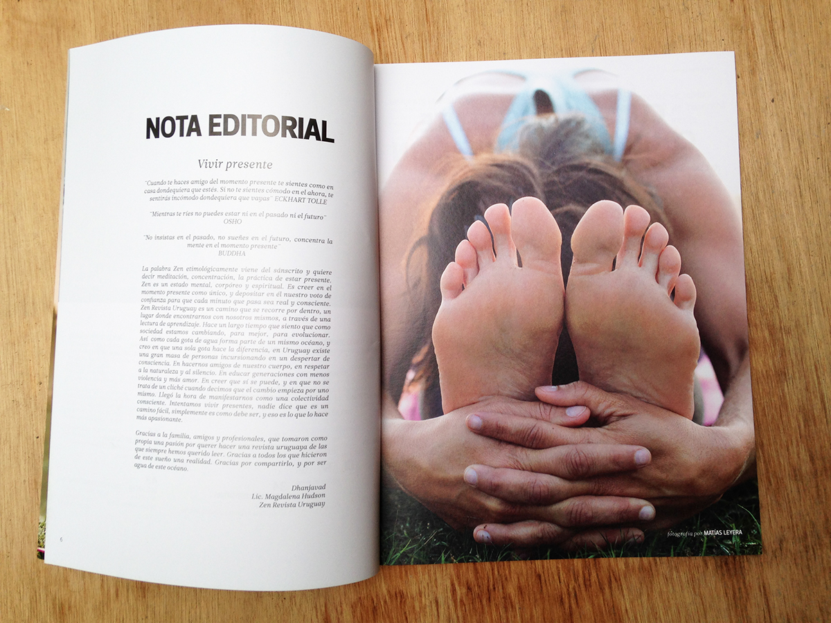 editorial Collection magazine Yoga zen