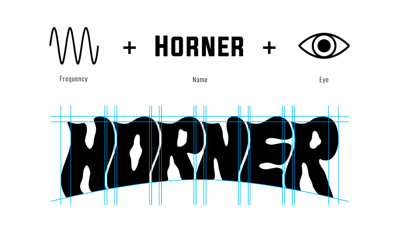 band beanie branding  horner Logo Creation Logotype merchandising Modern Logo music pattern rock sticker tshirt typography  