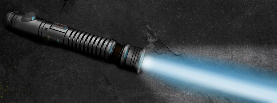star wars lightsaber advert Sci Fi scratch built