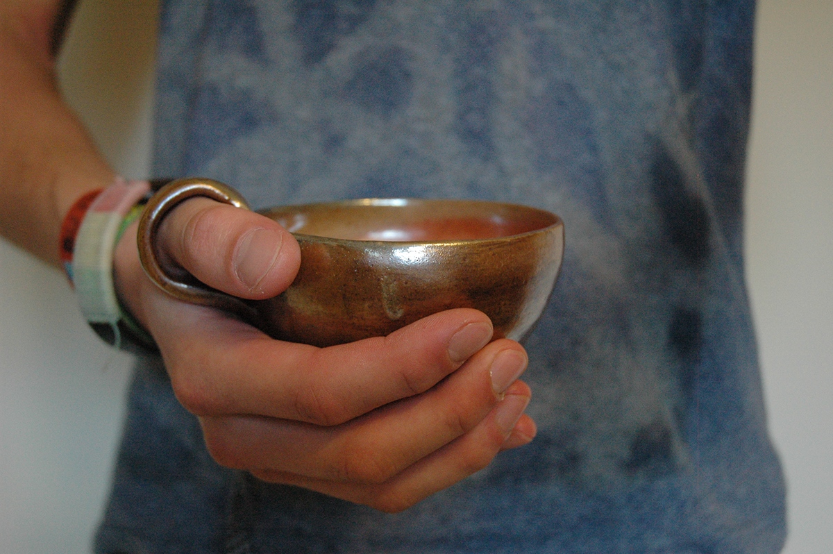ceramic throwing Pottery cup pot Coffee handle rustic hand made clay tea