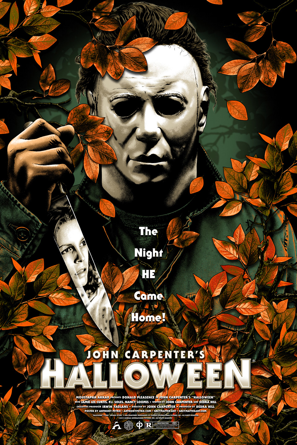 Halloween michael myers horror screen print John Carpenter