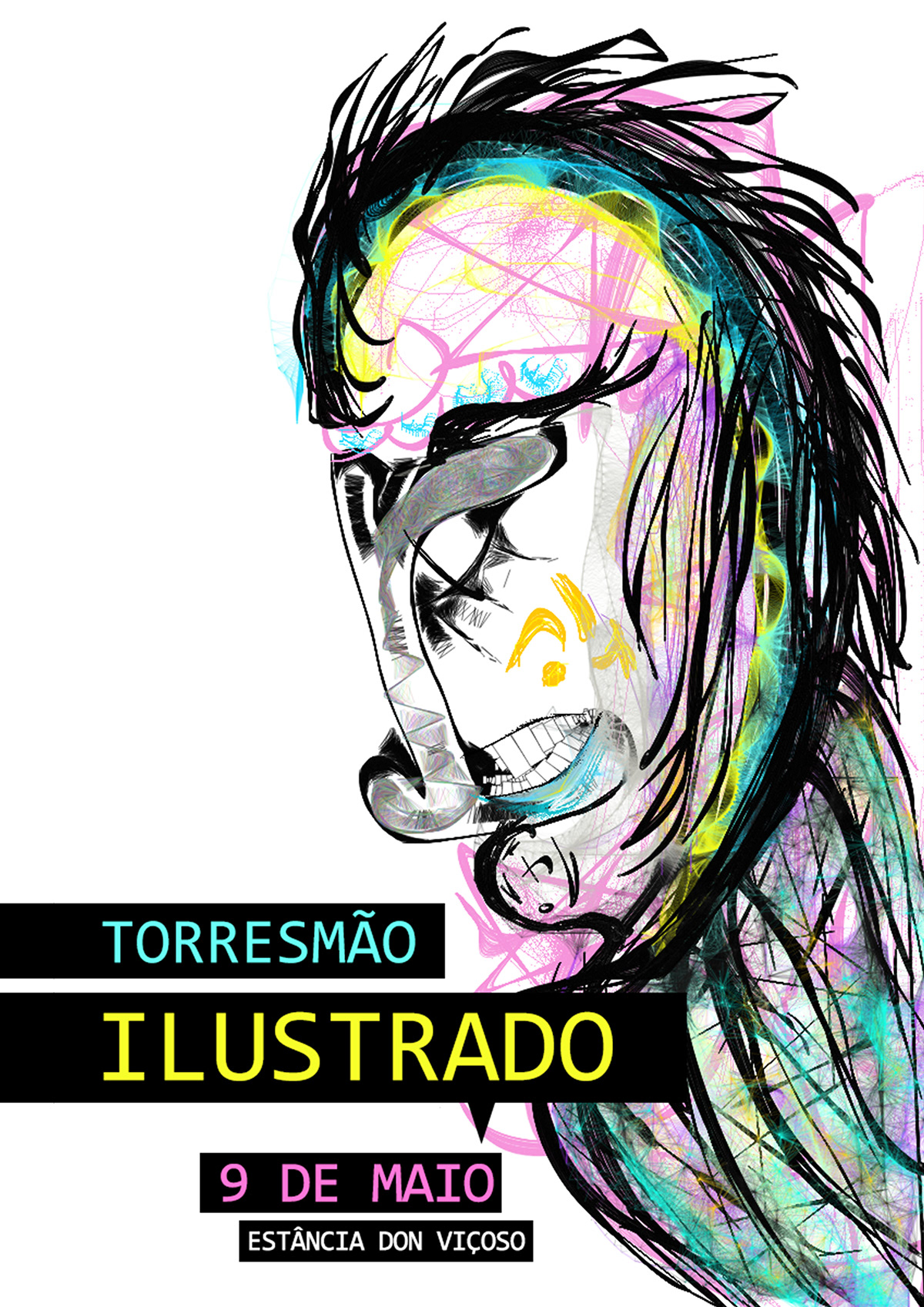 sketcher poster torresmão ILUSTRADO juiz de future procedural art bula temporaria