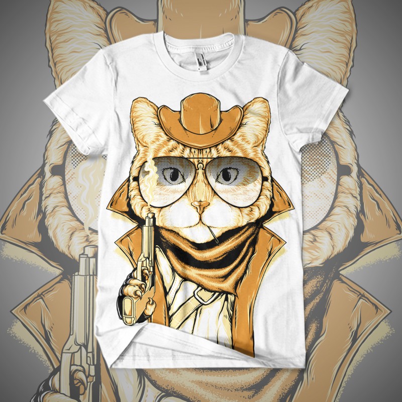 tees tee shirt teedesign Teesdesign t-shirt wear apparel cloth Clothing cartoon animal Cat skull ultras