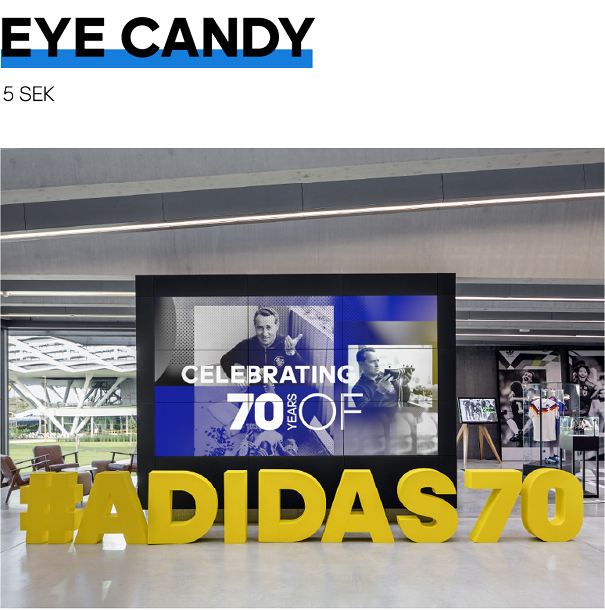 Adidas 70 years exhibition 