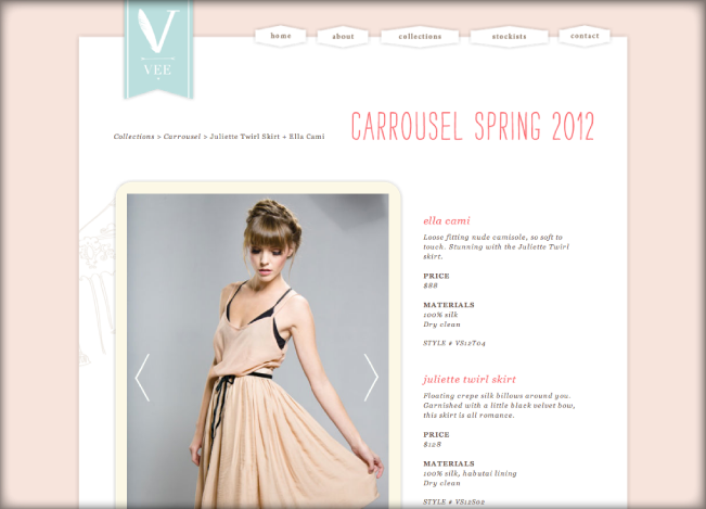 Veronica scott  design Web vee collection