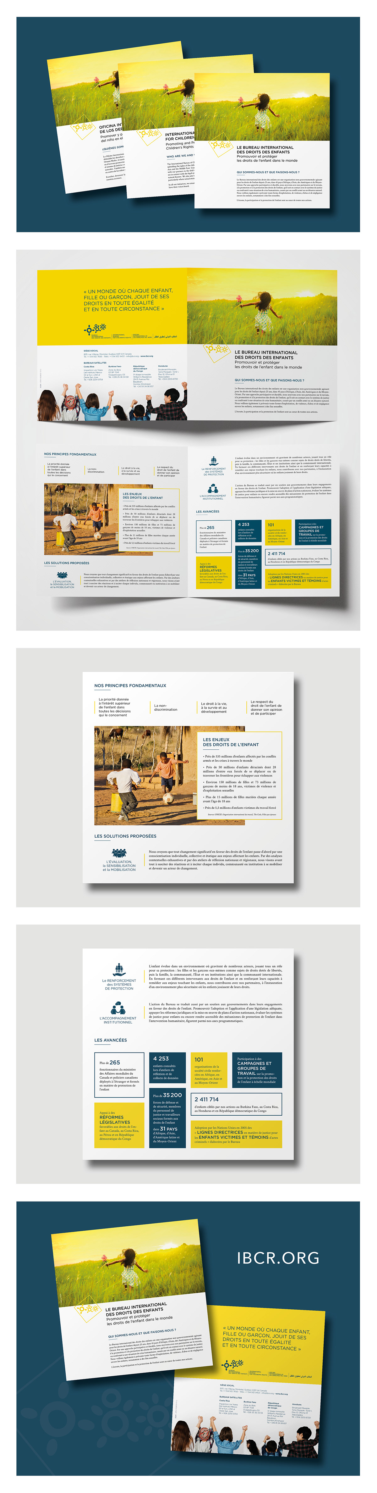 brochure Layout mise en page InDesign design brochure de présentation Layout Design leaflet