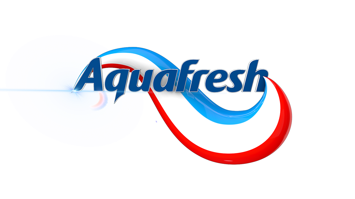aqua fresh c4d broadcast motion design advert joy Fun tooth paste red blue White
