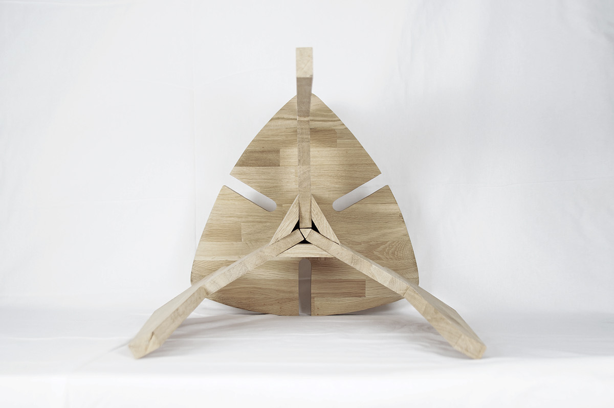 futurist wooden wood stool design product furniture