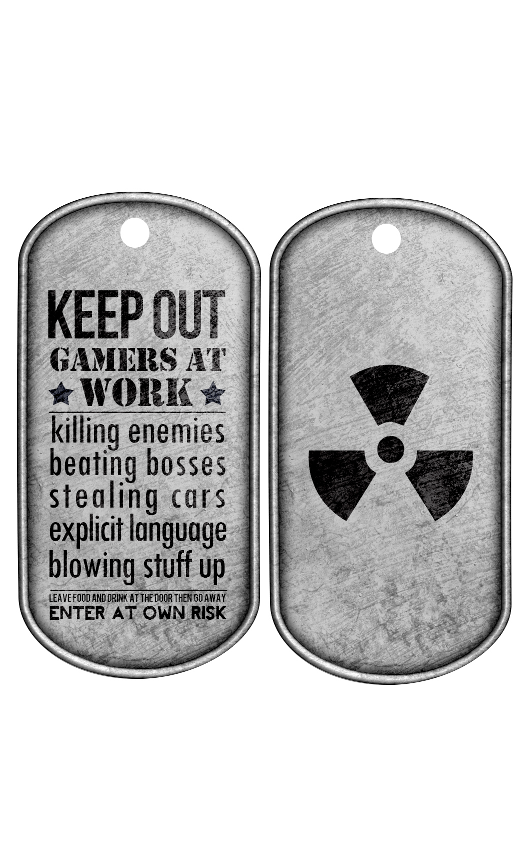 ballers dog tags Gamers Fun edgy