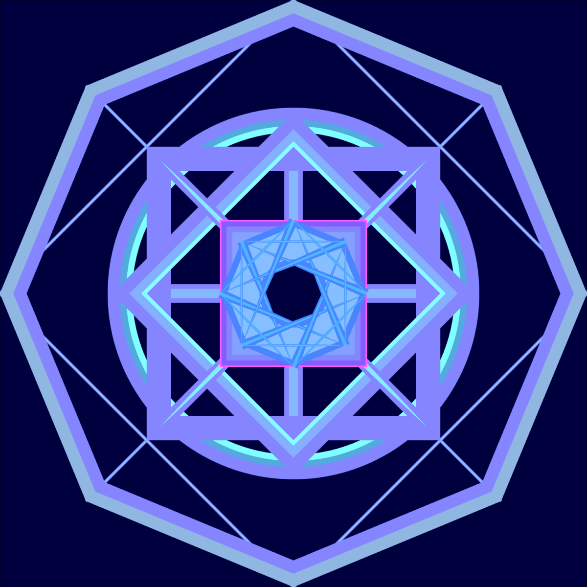 radial symmetry vector Mandala everyday Illustrator