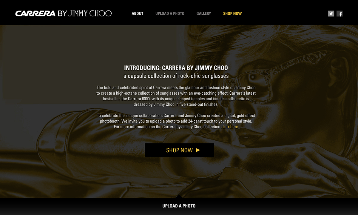 jimmy choo Carrera Sunglasses Adobe Photoshop model luxury brand