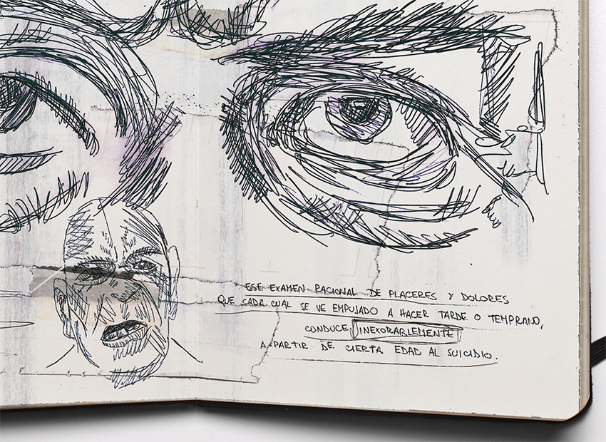 houellebecq palahniuk bukowski diario Cuaderno experimental libro objeto Realismo Sucio Dirty Realism