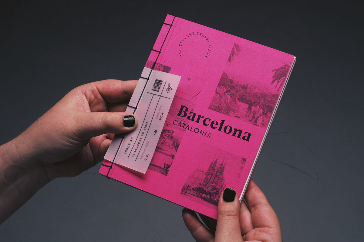 FMP final major project travel guide student New York nyc amsterdam barcelona colour Layout type