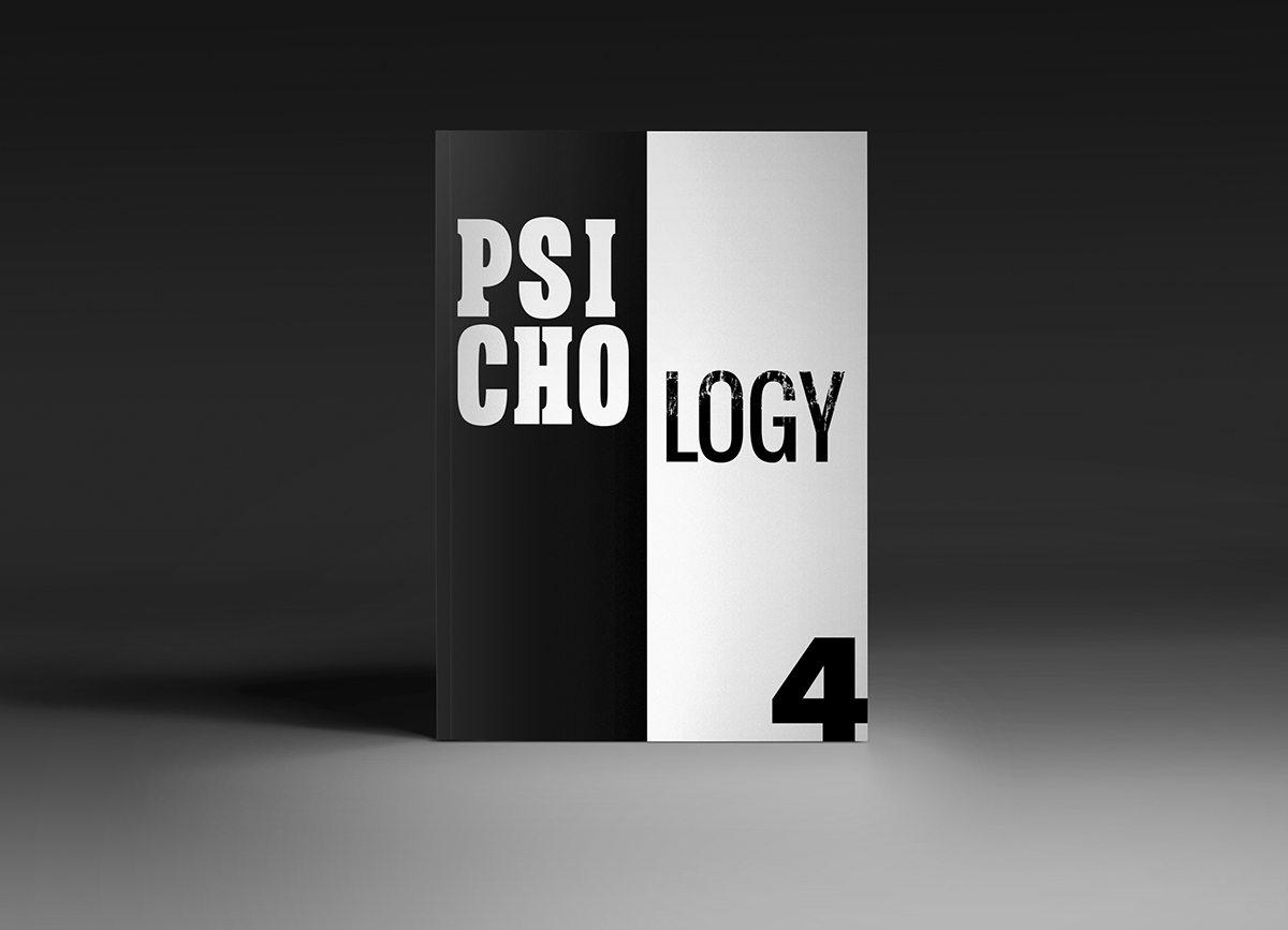 Popular Science magazine psychology black and white Page layout design