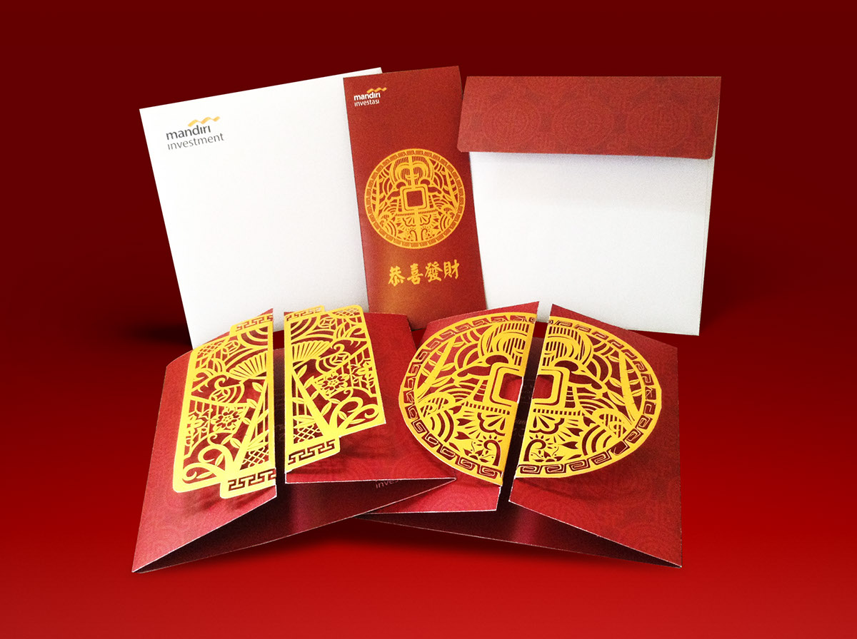 laser cut greeting card vector Vector Illustration chinese new year