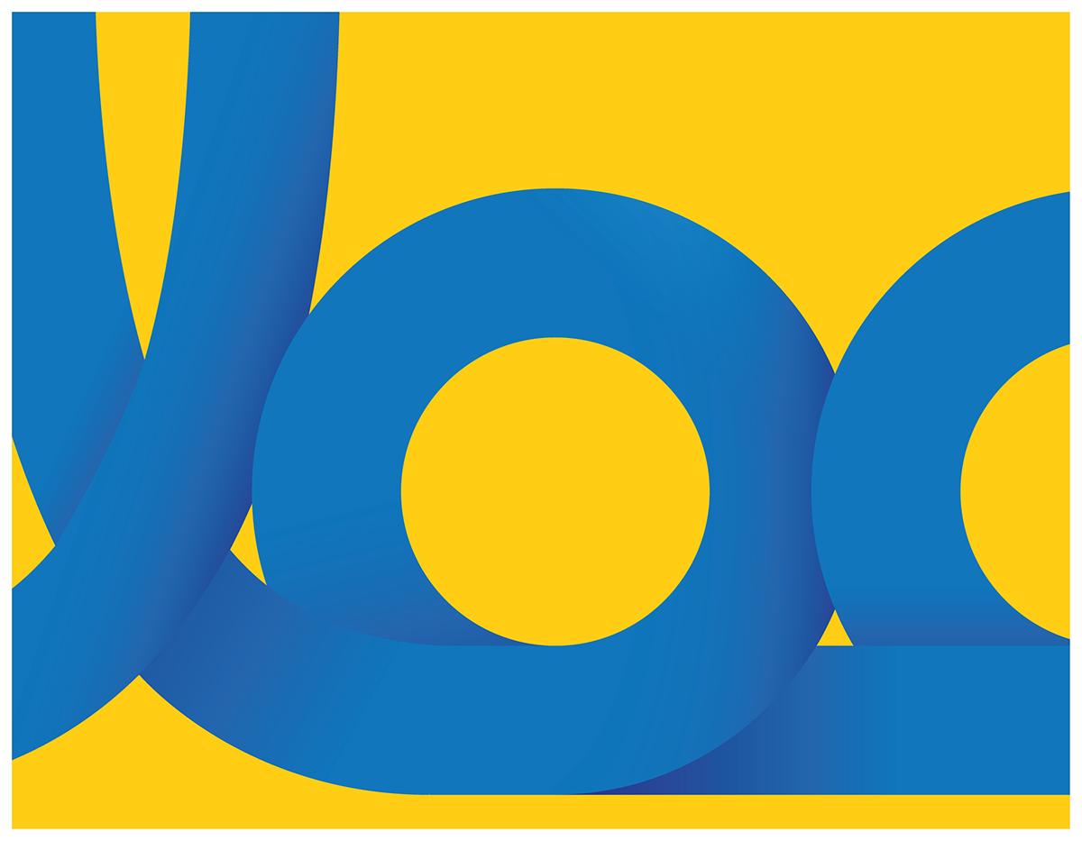 loop Email logo brooks blue yellow brand