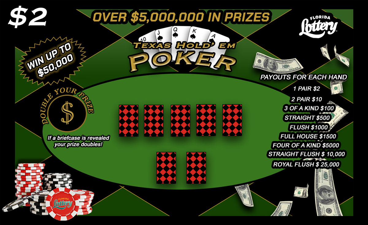 Poker gamble prizes florida lottery Texas Hold'em