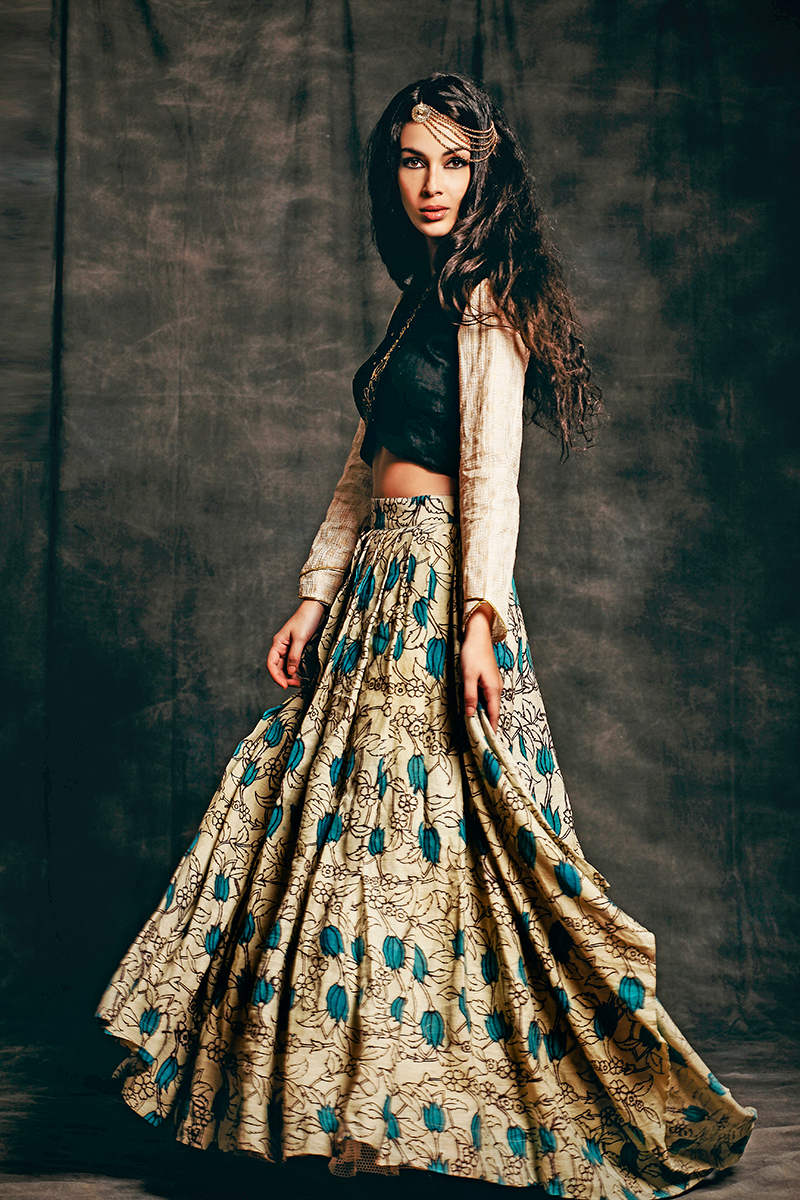Lookbook indianwear handcrafted clothes texture background editorial