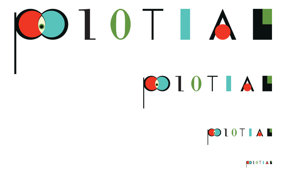 Po10tial Magazine  logo  identity  marque publication