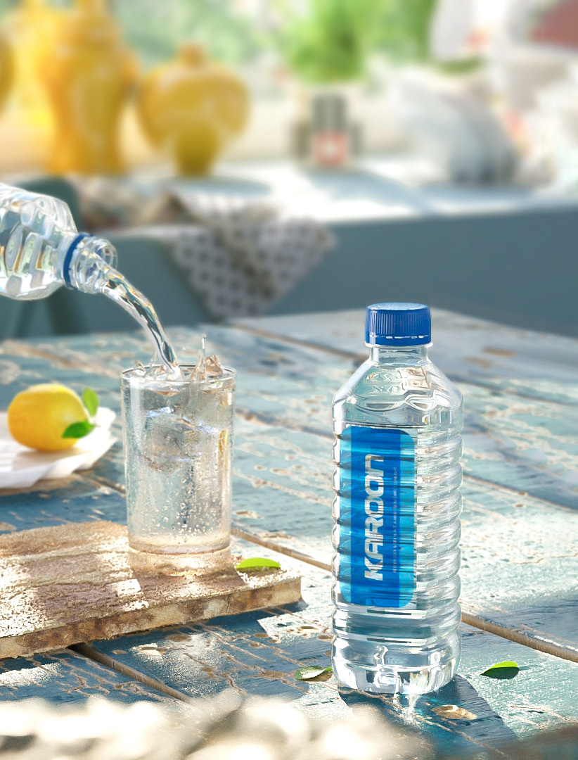 Food  CGI 3D water drinks mineral modeling Render product lighting