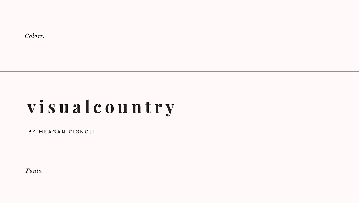 meagan cignoli visual country logo brand identity New York