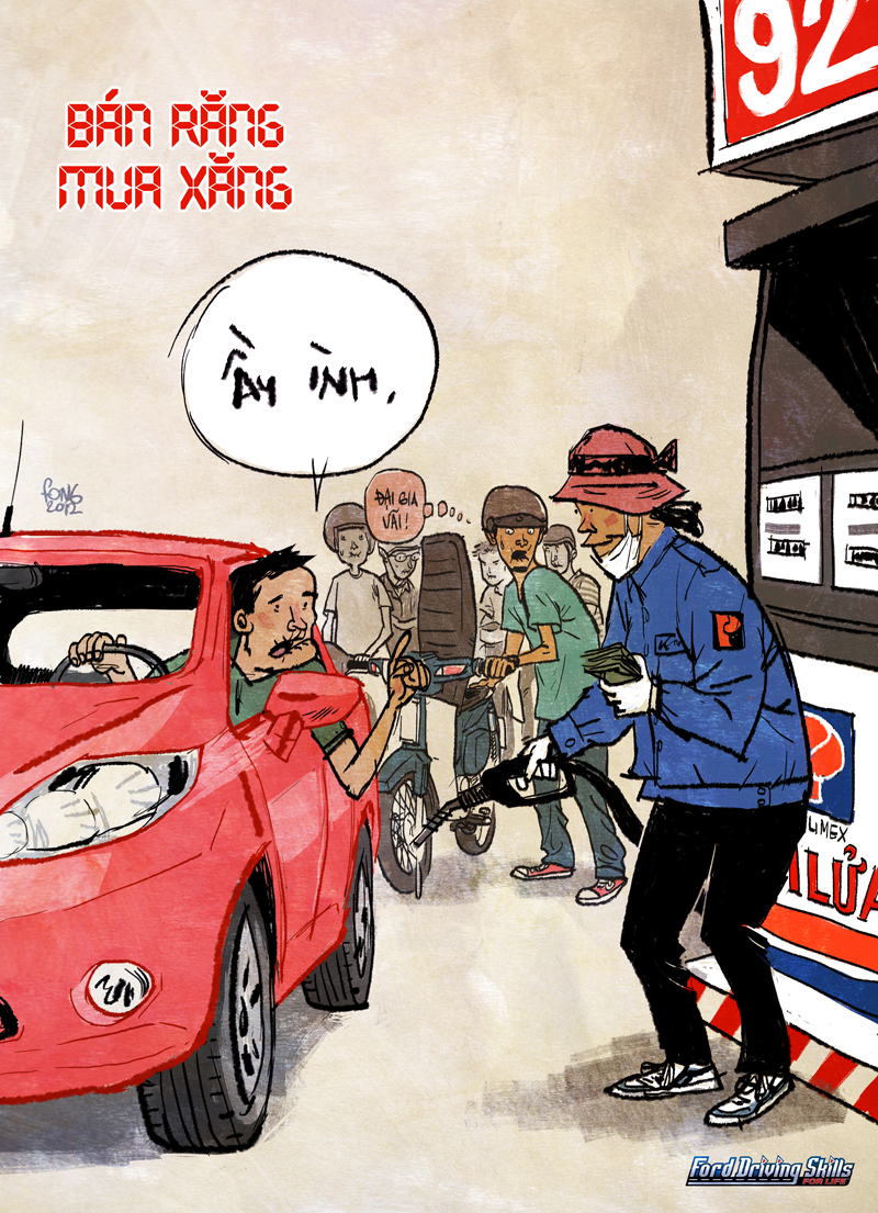 No honking honking Ford traffic vietnam hanoi Thanh Phong