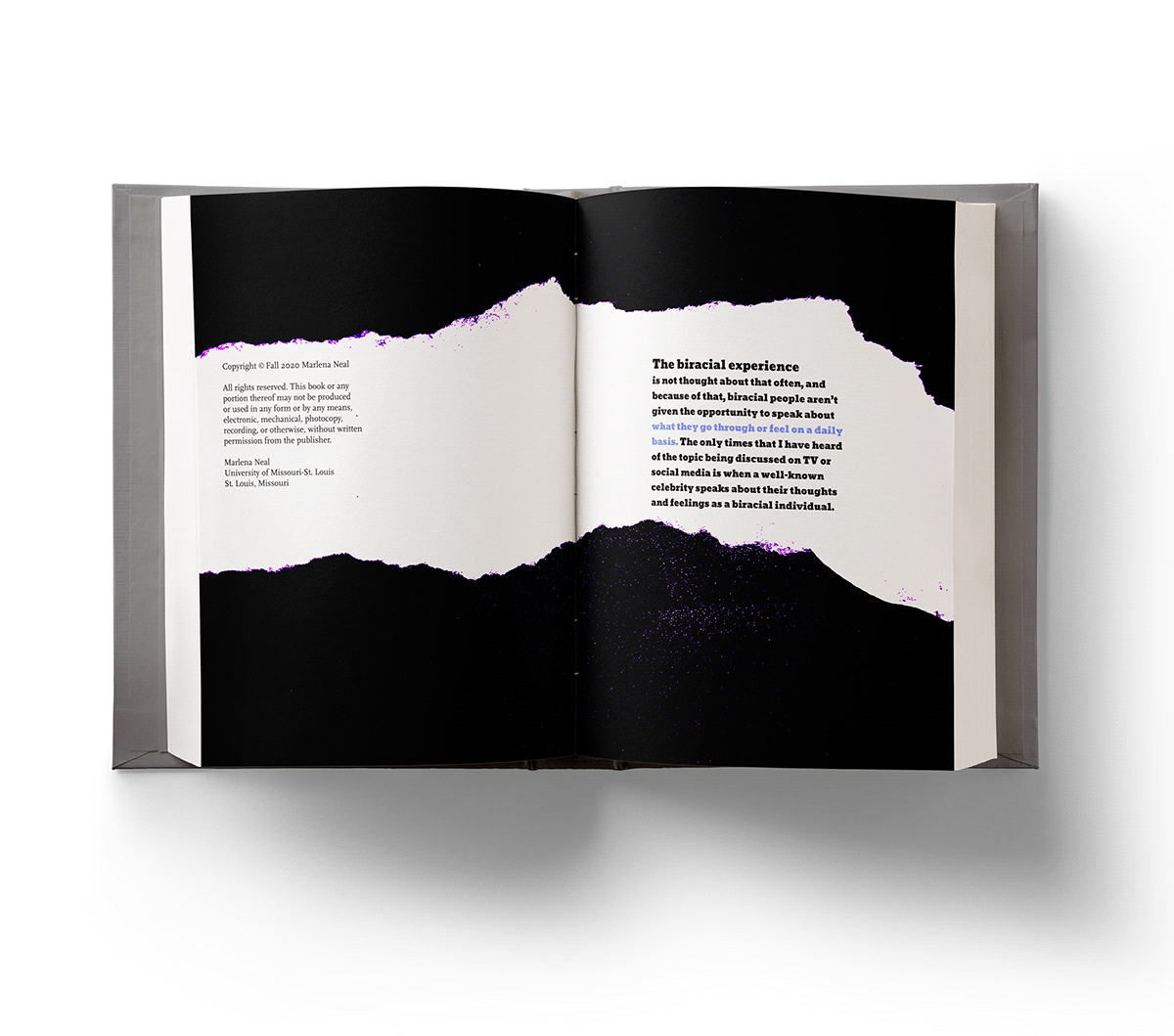 biracial book Diversity graphic design  ILLUSTRATION  Imagemaking senior thesis typography   umsl Adobe Portfolio