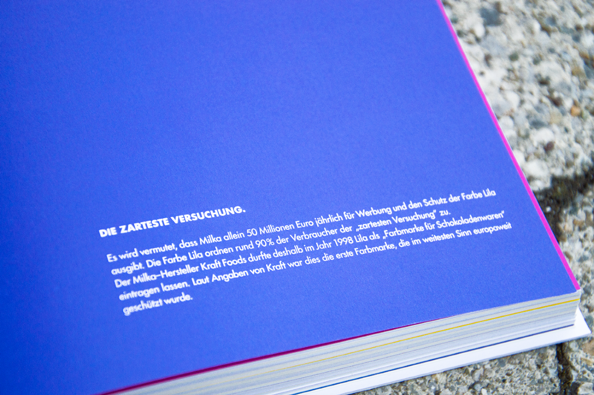Bachelorthesis graphic editorial book Bookdesign content colour perception 300pages color spectrum sensoryperception subconsicious