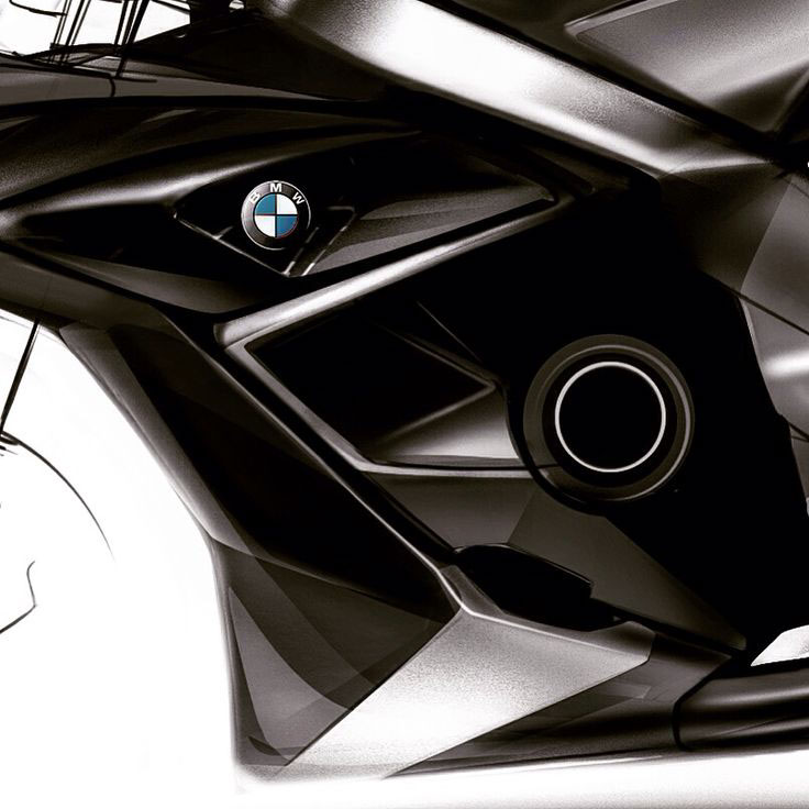 BMW sketch design motorcycle photoshop concept