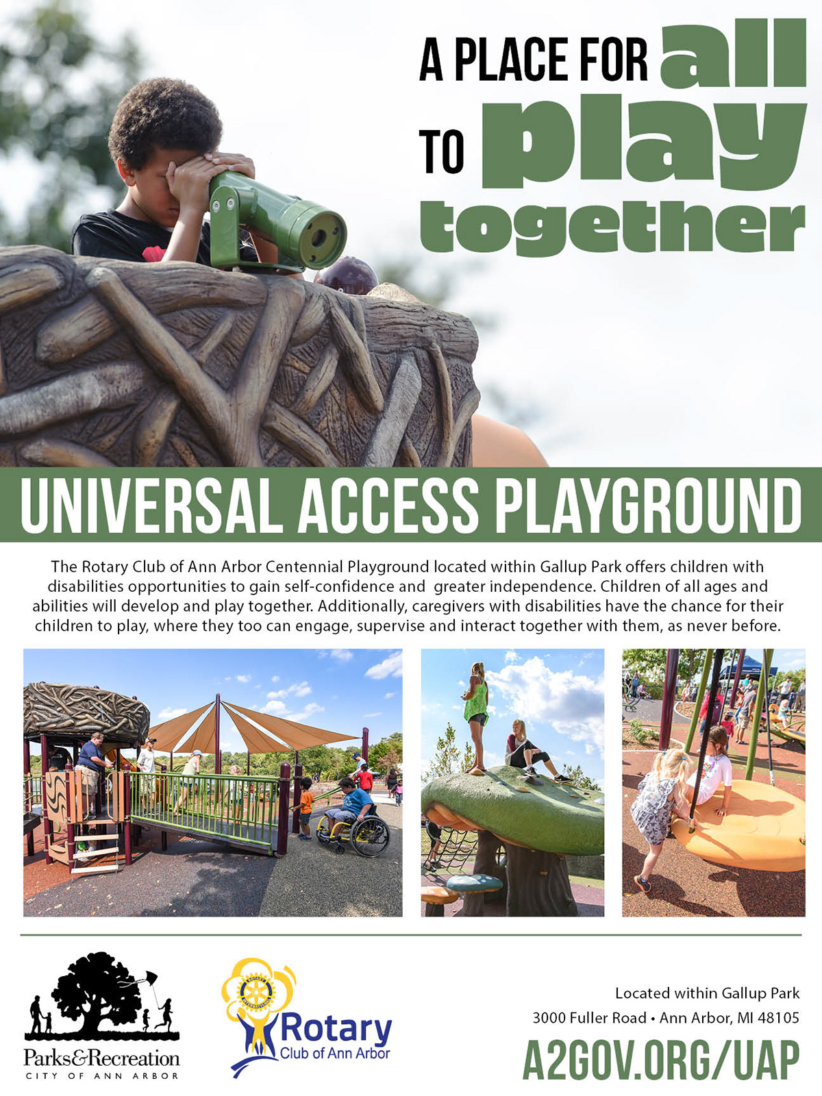 Playground Play Equipment parks recreation poster ann arbor outdoors play children Parks and Recreation