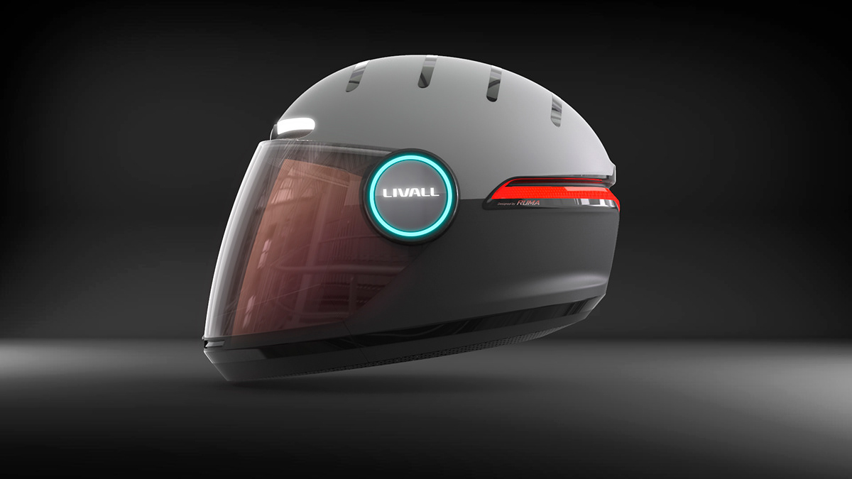 concept Helmet mobility motorbike product design  rearlamp Smart