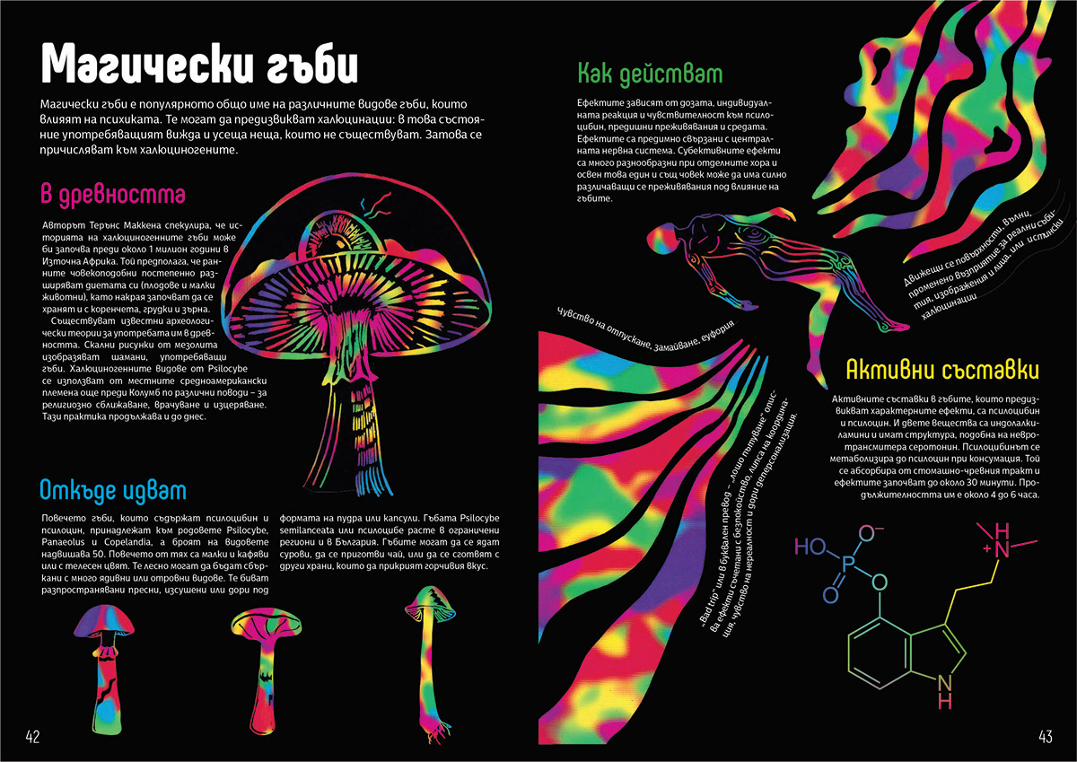 psychedelic Mushrooms Encyclopedia book cover book cover book spread