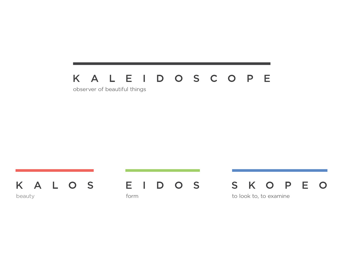 kaleidoscope student project Collaboration TEAMWORK design RGB digital design Katie Pelicano