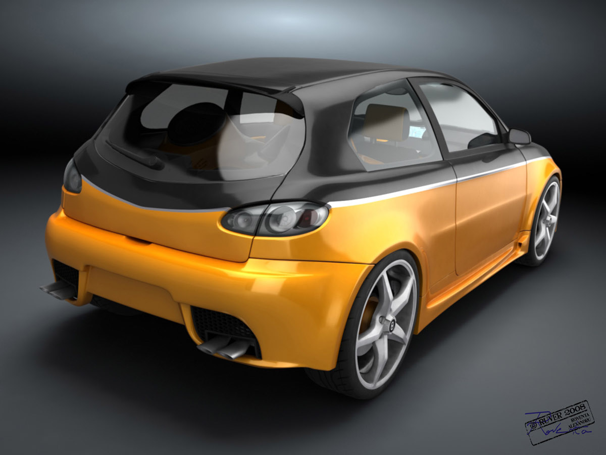 alfa romeo 147 gta roventa roventa alexandru ruver design 3D 3ds 3ds max 3d max vray automotive   car
