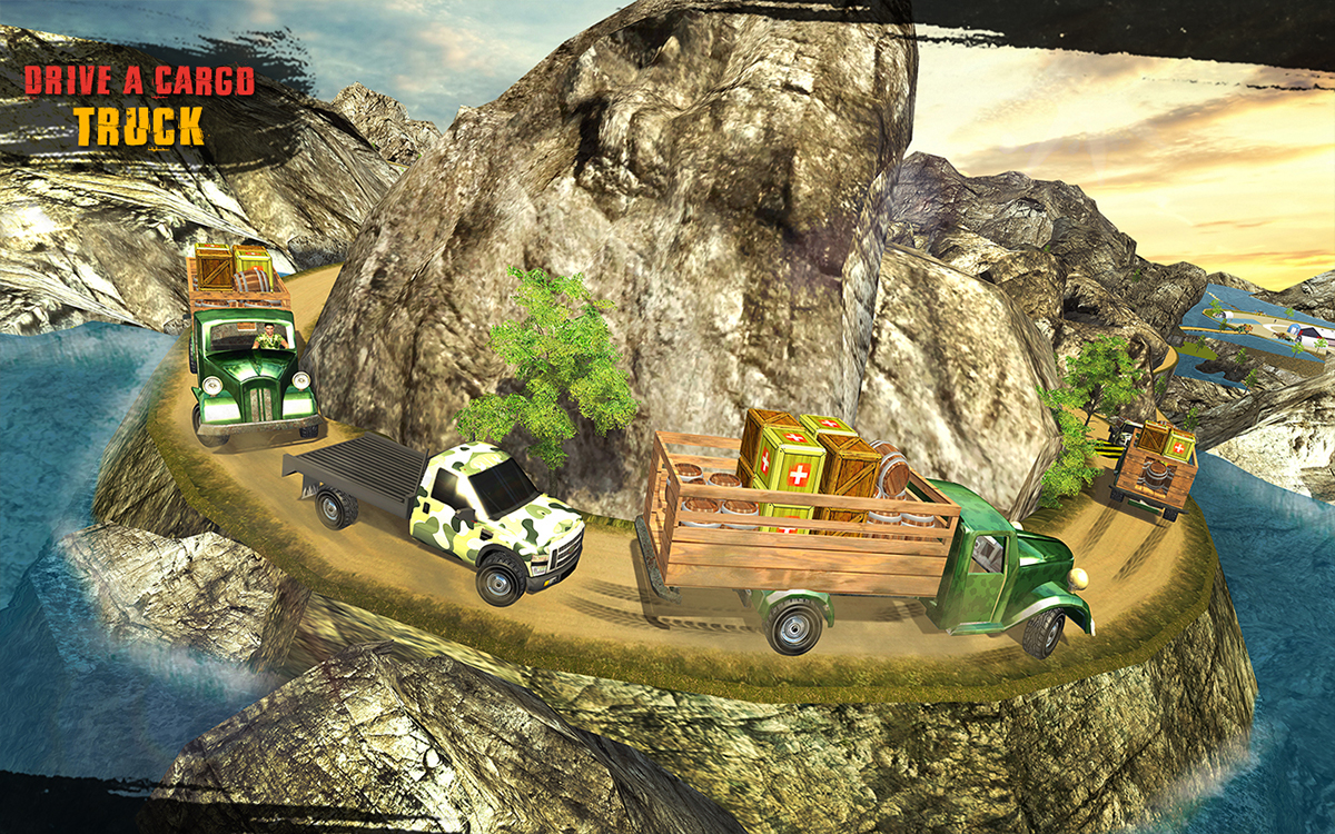 graphics design Game Graphics Design game Truck Game cargo truck Army Cargo army design Cargo