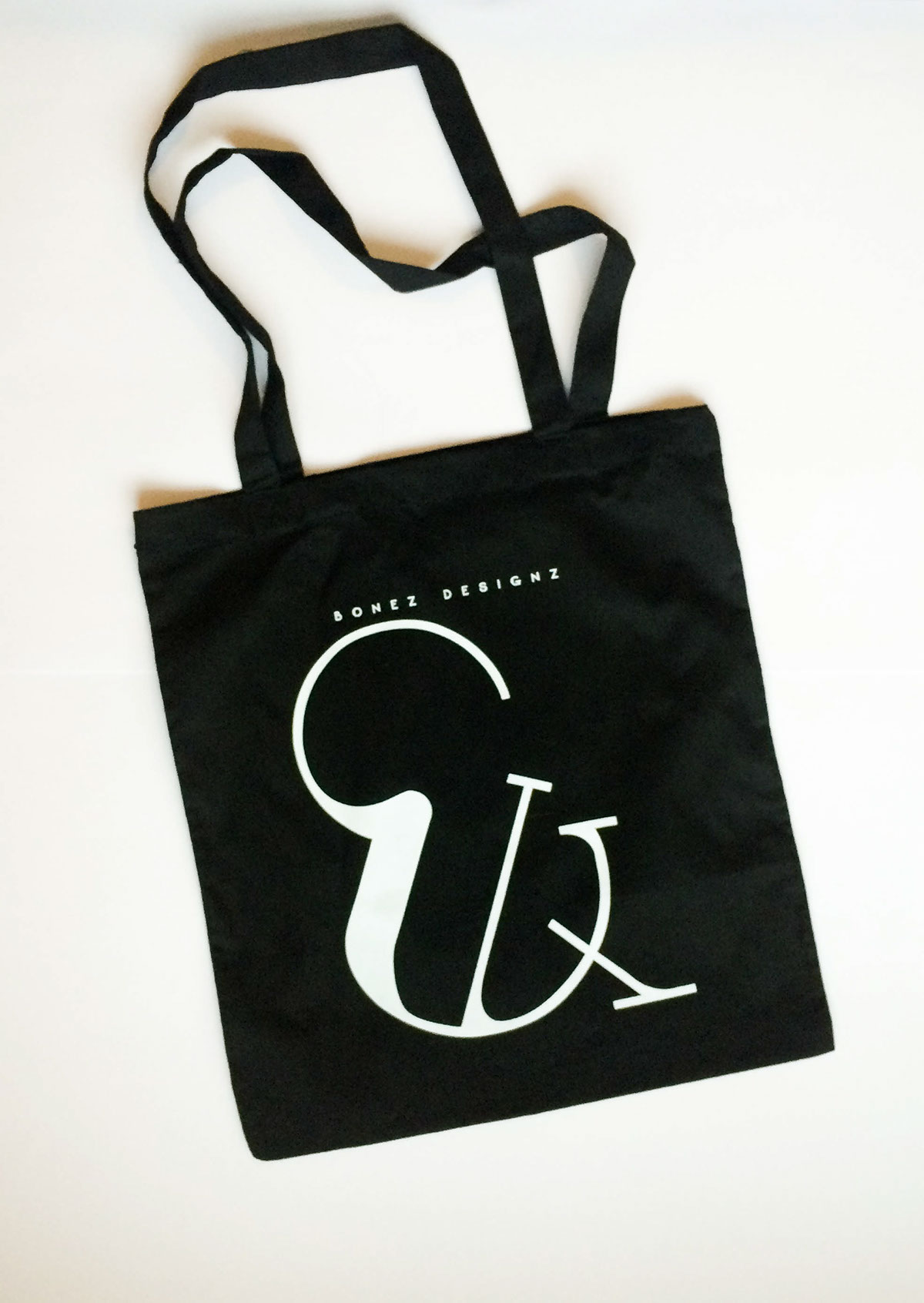 Tote Tote Bag bag ampersand font vintage vogue fabric screen print