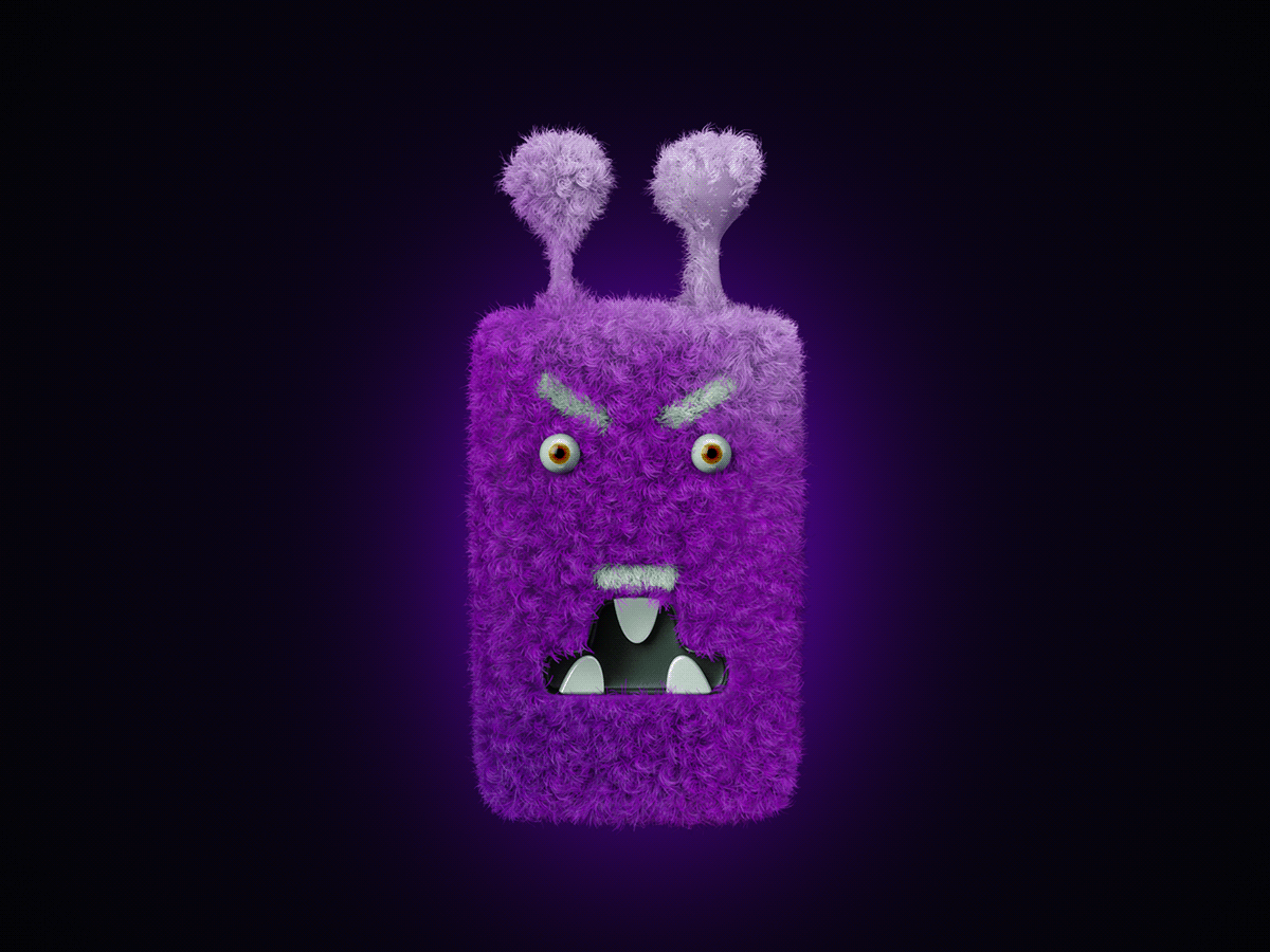 toys Fur team cute characters funny angry cinema4d fuck you fuck you too