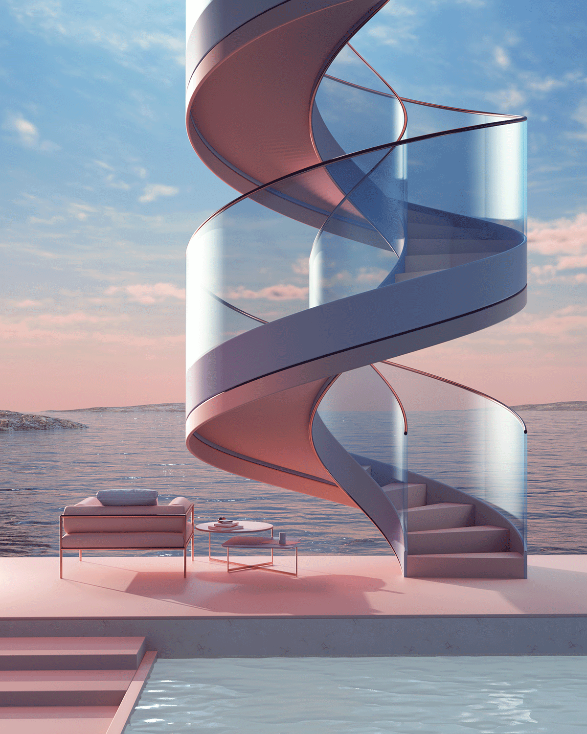 3D abstract architecture c4d design dream petertarka Render surreal Tarka