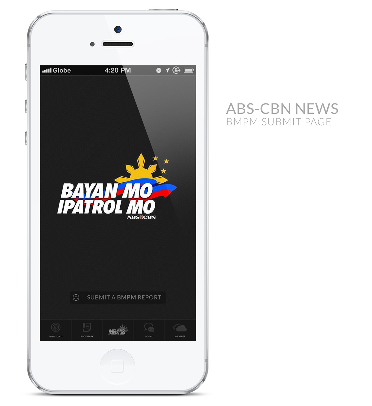 ABS-CBN News news apps redesign ios apple app design iphone philippines